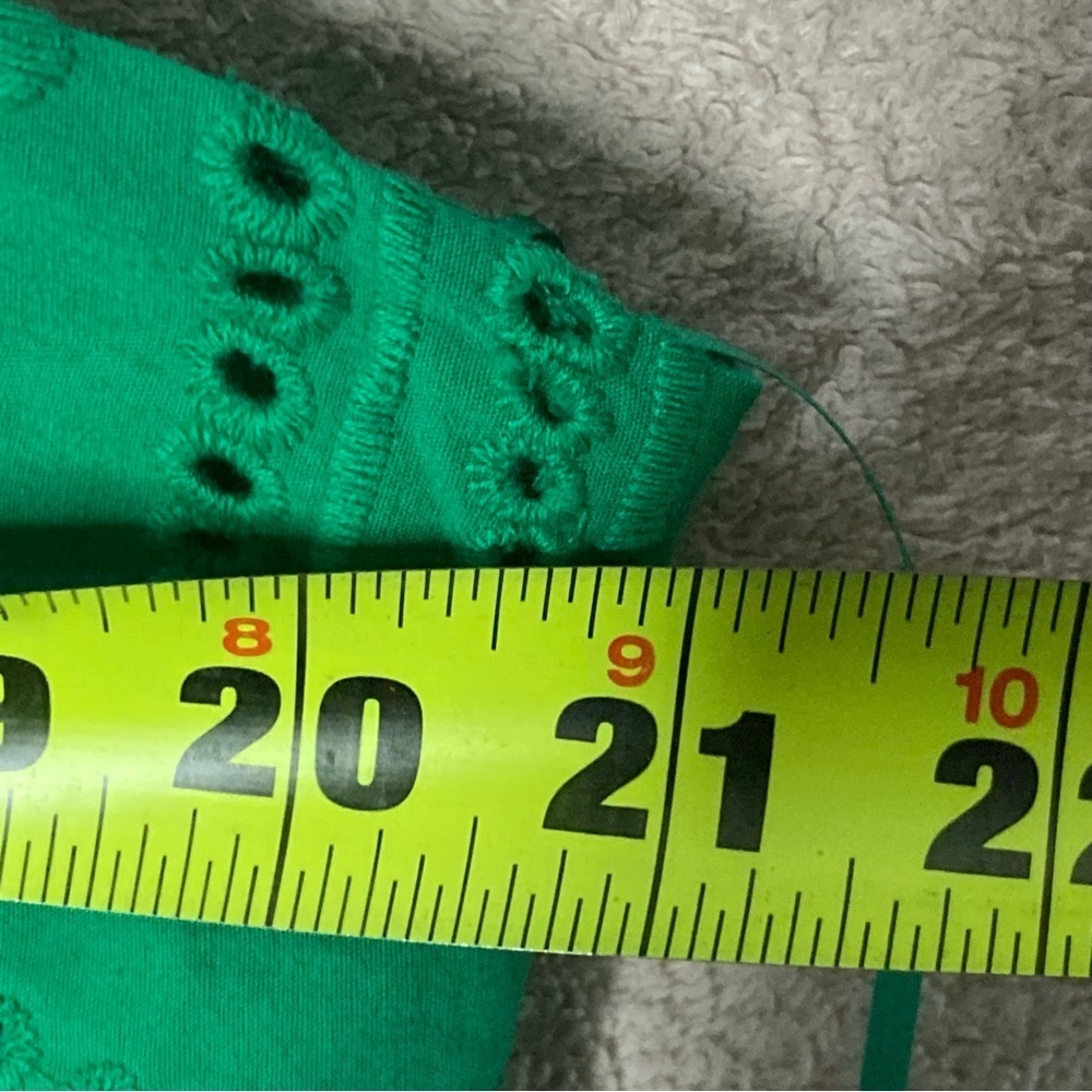 NEW Tuckernuck Green Eyelet Beaded Strap Mini Dress Women’s XXL Hyacinth House - Picture 9 of 10